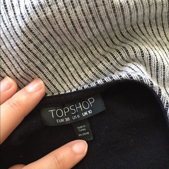 Top Shop Grey Bodycon Dress - Picture 3 of 3